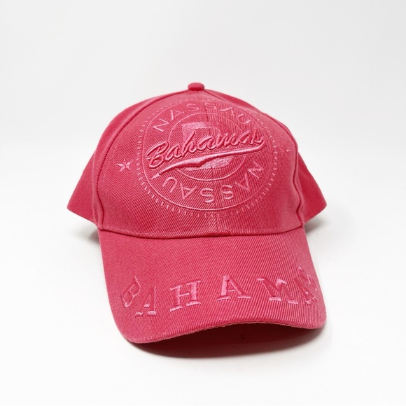 Dorsett Sportswear Accessories - Bahamas Nassau Embroidered Adjustable Baseball Cap Souvenir Unisex Coral Pink